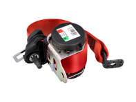 Protectores de cinturón de seguridad TRASERO coupé Rojo. Porsche 991.1 / 991 turbo / 991.2 - 99180303504N13