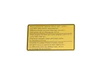 Adhesivo de nivel de aceite del motor. Porsche 911 1973 - 91100650400 - 911858, 1601502400