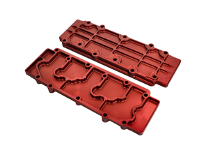 Cache moteur d'arbre à cames - inférieur en alliage rouge Porsche 911 1968-89 - 93010511600, 93010511605, 93010511601, 93010511602, 93010511603, 93010511604