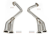 Over axle GPF delete pipes. Porsche 718 GT4 / GTS / Spyder - 982254351B, 982254351L, 982254351AA, 982254351P, 982254351R, 982254351N, 982254351Q, 982254351S, 982254351T, 982254350B, 982254350L, 982254350P, 982254350R, 982254350N, 982254350AB, 982254350Q, 982254350S, 982254350T