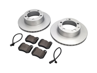 Front Brake pads and brake disc package. Porsche 944 2.7L 8V 1988-89 /  944S 2.5L 16V 1987-88 - 94435104105, 94435195103, 94461221200, 94435195102, 94435195104, 477698155, 92835194200, 92835195100, 94435104105ABS, 94435195104BRE, 460151820, 15941, 94435104106, 1663600217, 94435195100, 94435195101