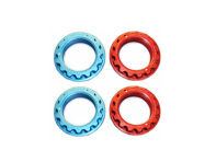 Kit dadi ruota bloccaggio centrale, rosso e blu. Porsche 918 Spyder - 91836167502, 91836167602