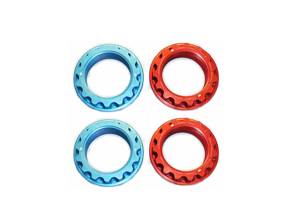 Centre locking wheel nut kit, Red and Blue. Porsche 918 Spyder - 91836167502, 91836167602