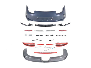 991.2 GT3 look Achterbumper conversiekit voor Porsche 991.1 2WD - 99150529180, 991505291B0, 99150529182, 991505291B2, 992GT3FRKIT, 992GT3EXHKIT