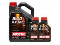 Huile moteur MOTUL 8100 X-CLEAN+ 5W-30 7 litres - 106376, 106377