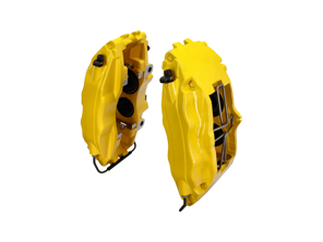 Brake Calipers 4 Piston 'Big Red' (YELLOW) 993 Turbo brakes. Porsche multiple applications - 99335142510, 99335142610, 1661900310 - EQ641200