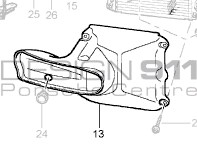 Air duct. Porsche Boxster 986 / 996 / 996 GT3 - 99657532100, 99657532200
