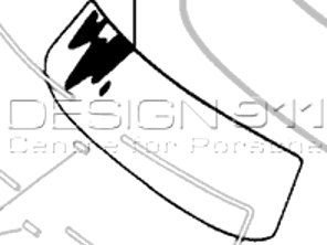 Parabrezza anteriore tinta verde. Porsche 356A / 356B T6