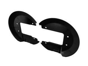 Remschijf afdekplaat kit, Voor. Porsche 911 / 912 1965 tot 1968 - 90135180114, 90135180214