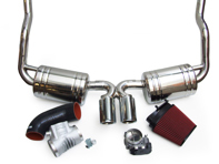 Pacchetto scarico + Plenum Corpo farfallato 82mm + Kit induzione Porsche Boxster 987 / Cayman - 3606008703, 87182, 99760511601, 3603109871