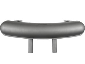 排气消声器/消音器后箱。保时捷 911 1964-76 2 进 2 出 50 毫米出口 - 92.510DUAL, 92510DUAL, 1620605800, 91111102501, 91111102500, 91111102505