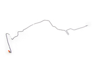 Linea dei freni. Porsche 997.2 - 99735519014