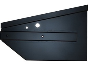 Zijkant accubak met bumpersteun. Porsche 356B T5 - 64450103305, 64450103405, 571169-1, 571169-2, 571169, 1682700970, 1682700980 - 1682700970, 1682700980