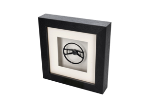 Steering wheel 911 '67 Butterfly Porsche Art - Box framed 1:8 scale - 91461380512