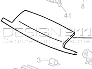 Frente del panel de la nariz. Porsche 924S / 944 - 94450303302