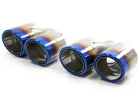 DesignTek Auspuff Endrohre Edelstahl, 'TITANIUM' für Porsche 997.2 2010>> - 3606409722, 99711115130, 99711135130, 99711198330, 99711115230, 99711135230, 99711198430, 99711198234, 99711198134