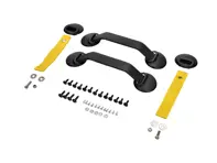RS door panel hardware kit, Yellow. Porsche 911/930/964/993 - 964555830YW, 96455503X00, 28041121039, 964555251008YR