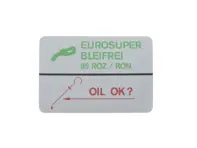 Sticker Fuel 95 Octane Rating. Porsche - 92800611703 - PAK95