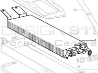 Radiateur de climatisation (Air Con), AVANT. Porsche 911 78-83 - 91157305602 - AC480000S
