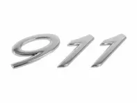 911 - Stemma del cofano posteriore cromato, piccolo. Porche 991 - 99155923101