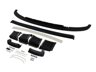Restoration front bumper seals kit. Porsche 911 1974-89 - 91150518705, 91179950513, 91179950514, 91150537500, 91150530700, 91150530800, 91150544701, 91150514902, 91150541700, 91150541800, 90002500804, N0111856, 99950701801, 90015102703, N0211963, 90151179121, 90002508001, 90008402601