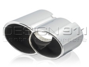 Exhaust Tail Pipes 4 Tube. Porsche 996 Turbo / 996 GT2 - 99611198101, 99611198201