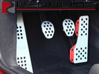 Rennline 铝制 3 件式踏板组，带保时捷徽章橡胶握把。保时捷 981/991 718/991.2 PDK - P7162101C, P71.62101C