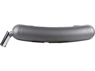 Exhaust muffler / silencer with grey painted 57mm outlet. Porsche 911 1965-66 - 91111102500, 91111102505, 1620614100, 92.210Bearly - 1620614100