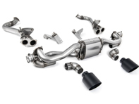 Milltek gpf bypass sports exhaust with cerakote black gt-115 trims. Porsche 718 Cayman GT4 4.0ltr / Boxster GTS 4.0ltr
