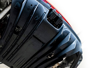 适用于 992 GT3 外观车身套件的碳纤维后保险杠下护板