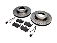 REAR Brake Pads and Brake Disc Package Porsche 718 S OE - 98735240101, 98735293903, 98160916300
