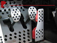 Impugnatura in gomma per set di pedali in alluminio da 4 pezzi Rennline. Porsche 996/997/Boxster/Cayman - P71.60.95, P716095