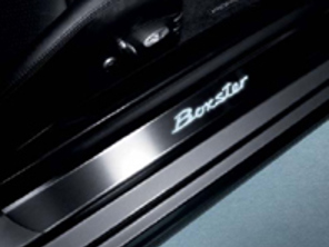 Embellecedores de umbrales laterales en acero inoxidable con logotipo, iluminados. Porsche 987 Boxster - 98704480027, 98704480033, 98755199000, 98755199001
