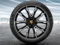 21' Panamera (971) Exclusive Design BLACK Alloy Wheels & Summer Tyres Original Porsche - 971044660J