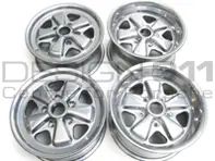 15' Style 548C Fuchs Style Alloy Wheels CHROME FINISH 7.0J and 8.0J For Porsche Car - 91136102041, 91136102042