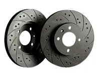 Discos de freno Black Diamond CROSS DRILLED & GROOVED Performance DELANTERO. Porsche 964 - KBD 468, KBD468