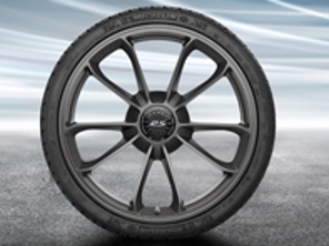 Cerchi in lega da 20' 991.2 GT3 in platino (satinato-lucido) originali Porsche - 99104460311