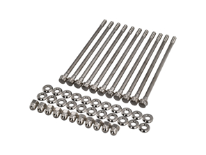 Carter motore con bulloneria passante, in titanio. Porsche 911/964/993 - 90110117300, 90110116103, 99907000403, 93010117306, 93010117201, 95910117200, 95910117302