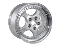 Cerchio posteriore in lega leggera da 18 pollici, argento metallizzato. Porsche 964Turbo 3.6L - 96536214000, 96536213600