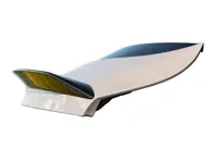 Becquet de hayon de toit noir brillant. Porsche 9YA Cayenne turbo GT Coupé - 9Y3827918G041