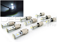 Juego de 9 bombillas LED para salpicadero BA7S blanco brillante - 90063110298