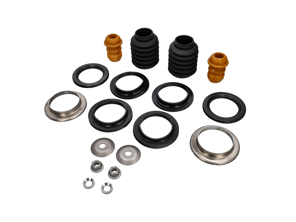 Kit revisione montaggio ammortizzatore ANTERIORE. Porsche 996 C4 / 996 C4S / 996 Turbo - 90038001201, 99634310703, 99634350100, 99634352300, 99634352500, 99634352501, 99634310703, 99634351300, 99634330102, 99634350901