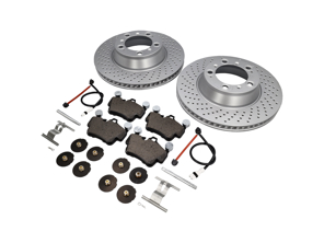 Bremsbeläge und Bremsscheibenpaket HINTEN Porsche 997 Carrera 2S Textar - 99635240502, 99635240602, 99761267602, 99635208600, 99635208602, 95535296000, 99735193907