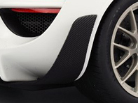 Deflettore aria laterale paraurti posteriore in fibra di carbonio. Porsche 918 Spyder - 91850572101, 91850572201