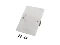 Centre console block-off plate. Porsche 911 SC - SCConsolePlate_RAW, SCConsolePlate_Black