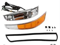 Voorste richtingaanwijzerbehuizing, aluminium gietstuk incl. lens, weefgetouw en pakking. Porsche 911 68-73 - 91163140130, 90163140103, 90163140203, 91163140230 - 1695402270, 1695402280