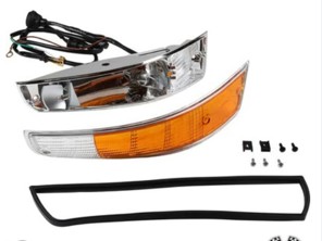 Front indicator housing, Aluminium casting Inc Lens, loom & gasket. Porsche 911 68-73 - 91163140130, 90163140103, 90163140203, 91163140230 - 1695402270, 1695402280