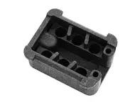 6 pin connector housing with hole. Porsche 911 / 964 / 924S / 928 / 944 S2 / 968 - 91161286801, 91161286702