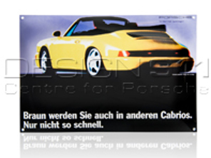 Targa smaltata Porsche Classic 964 Cabrio - PCG00096410