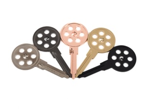 Rennline Blank key 917 style, in Silver. Porsche 911 / 964 / 993 / 914 - 91453190310, 91153890300, 94453804101 - I99